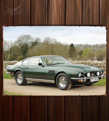 Металлическая табличка Aston Martin V8 Saloon